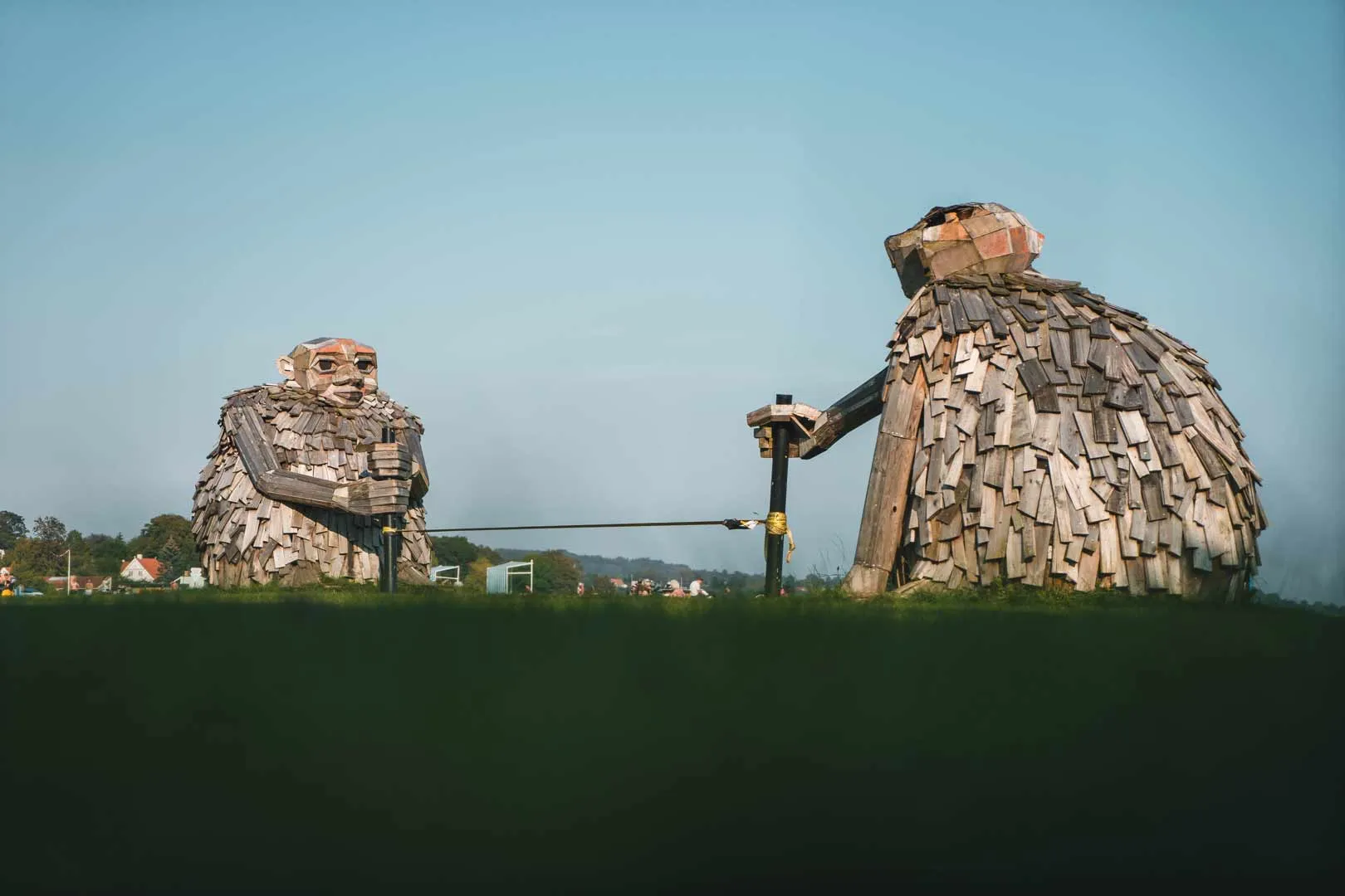 Horsens Denmark Beach Trolls Statues