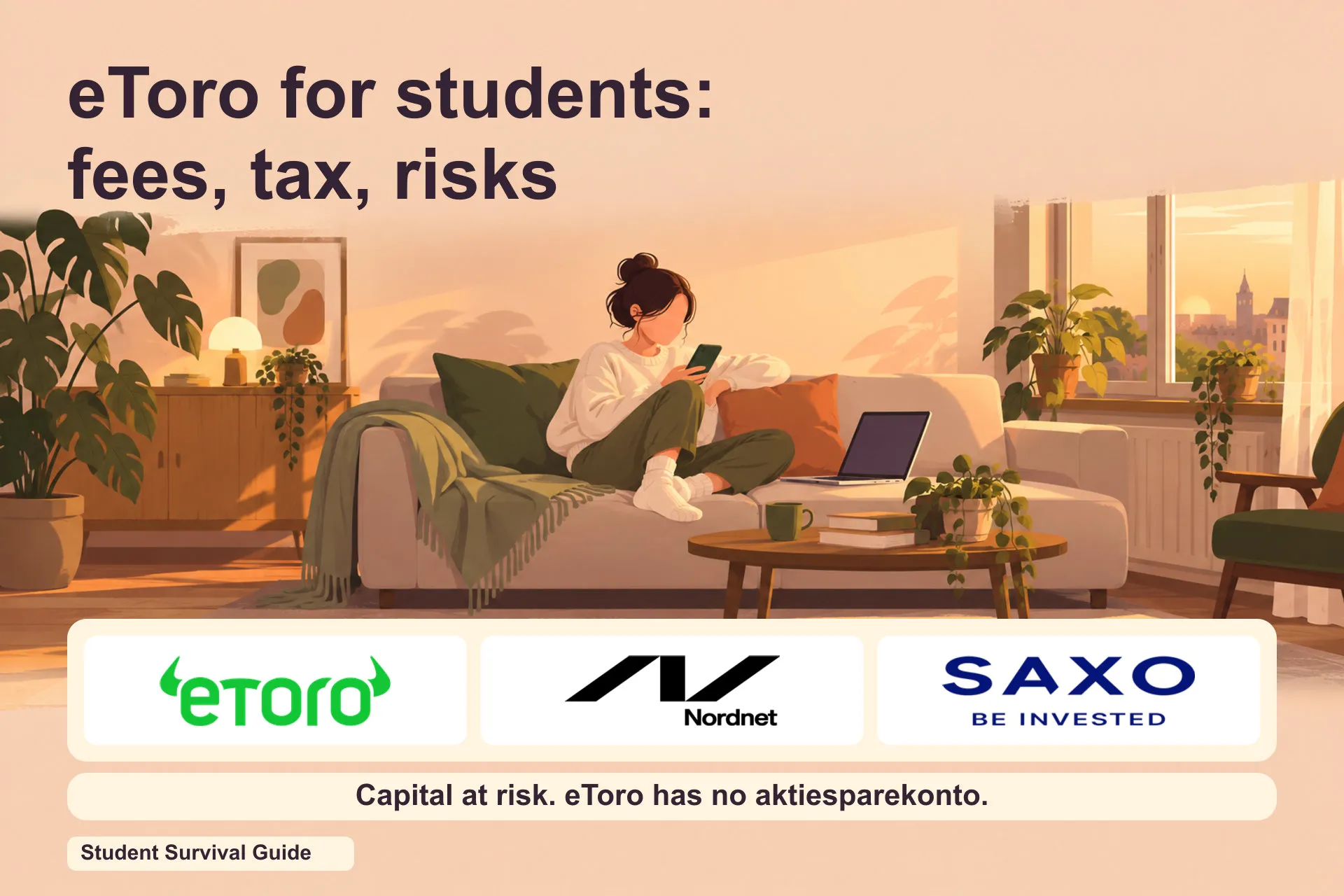 eToro compared with Nordnet and Saxo. Capital at risk; eToro has no aktiesparekonto
